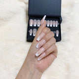 faux-ongles moyens naturels press on nails réutilisables sans colle french