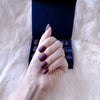 faux-ongles courts naturels press-on nails réutilisables sans colle violets mats