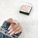 faux-ongles moyens press-on nails naturels réutilisables sans colle baby boomer